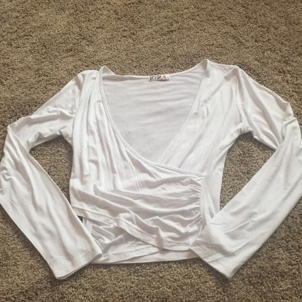 Deep v crop top